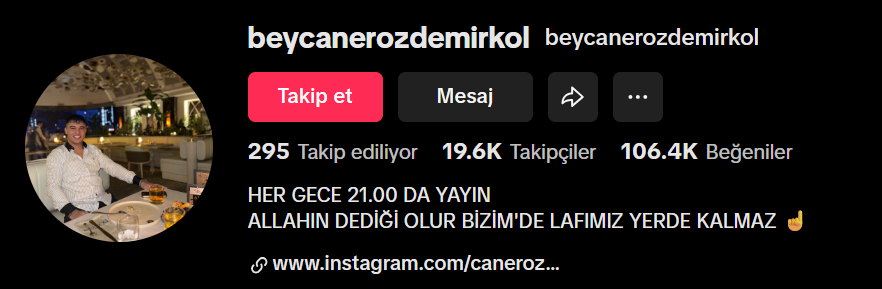caner özdemirkol aylık kazancı
